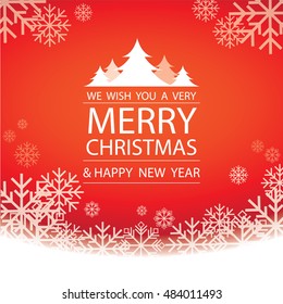 Merry Christmas and Happy new year,vector design