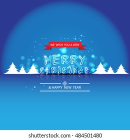 Merry Christmas and Happy new year,vector design