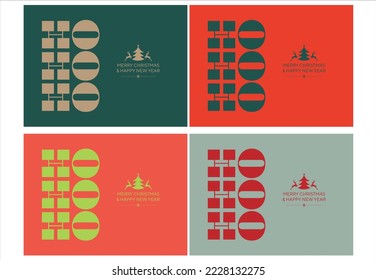 merry christmas and happy newyear with geometry art tree and deer background advertisement brochure template website cover package wrapper product presentation vector eps.
