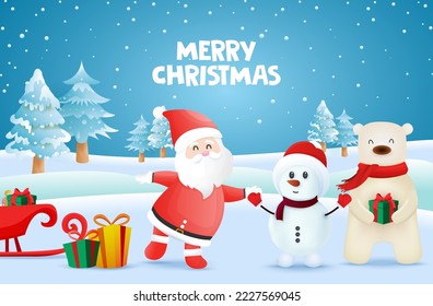 Merry Christmas! Happy Christmas vector illustration