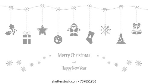 Merry Christmas and Hapy New year! Happy toys silver long