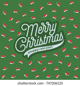 Merry Christmas. Hat Pattern