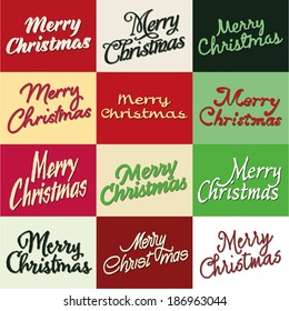 Merry Christmas Heading Selection Set