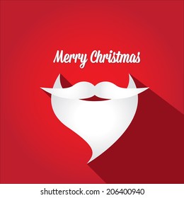 Merry Christmas hipster poster for party or greeting card. Vector illustration