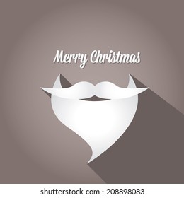Merry Christmas hipster poster for party or greeting card. Vector illustration