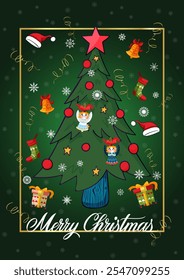 Merry Christmas, holiday cards, xmas, modern, winter, design, illustration, vector