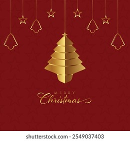 Merry Christmas holiday celebration vector greeting background