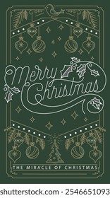 Merry Christmas holiday covers or posters, greeting cards in retro classic vintage style for web, branding, social media advertising, promo, print. retro vintage classics Xmas layout design templates.