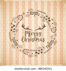 merry christmas holiday december vector illustration design