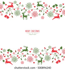 merry christmas holiday greeting card. can be use for poster, banner, graphic element, leaflet and background, vector illustration 