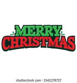 Merry Christmas Holiday Headline Text