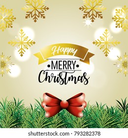 merry christmas holiday poster decoration