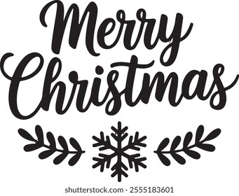 merry christmas holiday vector art