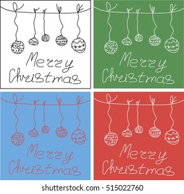 Merry Christmas. Holiday Vector Illustration