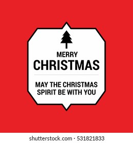 Merry Christmas and Holidays Wishes Retro Typography Decoration Christmas Labels and Badge Vector Design Elements. 