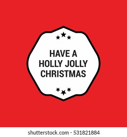 Merry Christmas and Holidays Wishes Retro Typography Decoration Christmas Labels and Badge Vector Design Elements. 
