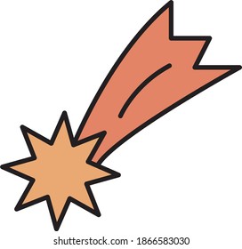 Merry Christmas icon  filled outline Vector useable