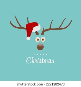 merry christmas icon and santa claus 