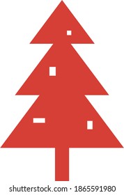 Icono de navidad mora estilo sólido vector 