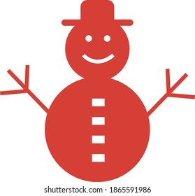 Merry Christmas icon  solid style vector 