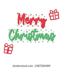 merry christmas icon vector template illustration logo design