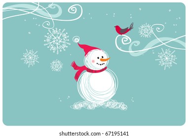 Merry Christmas illustration