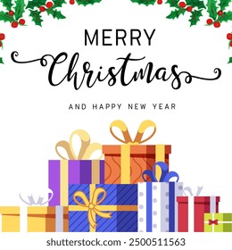 Merry Christmas Illustration with eps format file.