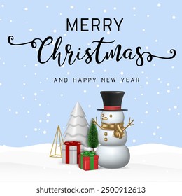 Merry Christmas illustration with eps format file.
