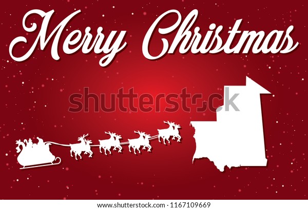 Download Merry Christmas Illustration Santa Landing Country Stock Vector Royalty Free 1167109669 PSD Mockup Templates