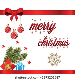 Merry Christmas Illustration for social media, advertising