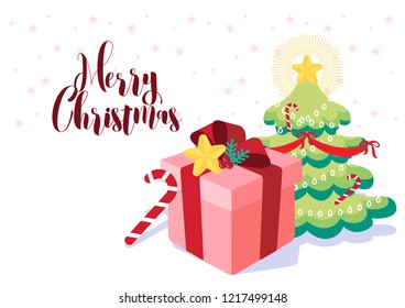 merry christmas illustration vector