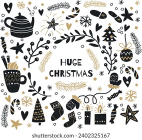 Merry Christmas illustration vector design