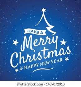 Merry Christmas illustration - vector format 