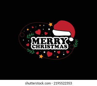 Merry Christmas illustration Vector T-shirt Design 