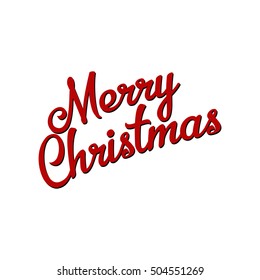 Merry Christmas inscription