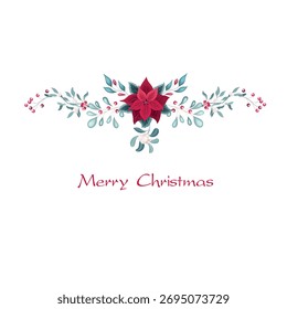 Inscripción de Navidades alegres. Navidades. Ilustraciones dibujadas a mano. Ilustración vectorial.