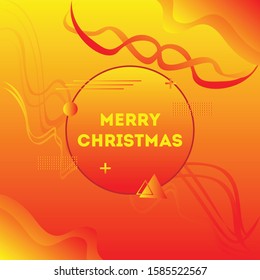 Merry Christmas Instagram, Facebook Post Design - Christmas Social Media Post Design - Christmas Background Design