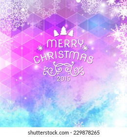 Merry Christmas invitation card ornament decoration background. Vector illustration Eps 10.. Happy new year message.