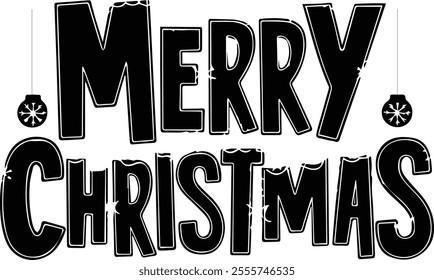 merry christmas isolate lettering template banner,poster vector image