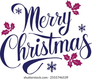 merry christmas isolate lettering template banner,poster vector image
