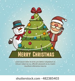 merry christmas isolated
