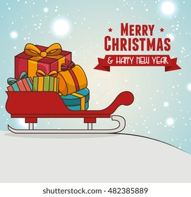 merry christmas isolated