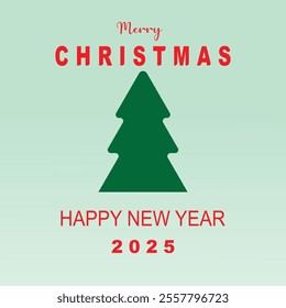 merry christmas  isolated on gradient background