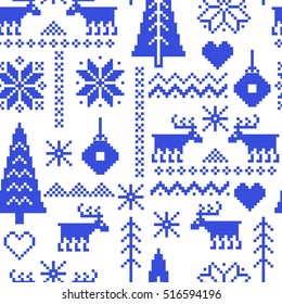 Merry Christmas isolated vector illustration. Nordic background.