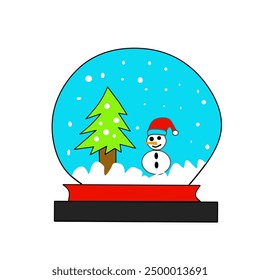 Merry Christmas isolated with white background 