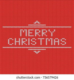 Merry Christmas jumper typography vector illustration.