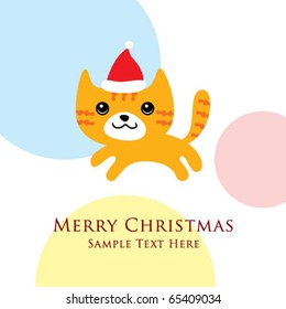 merry christmas kitten