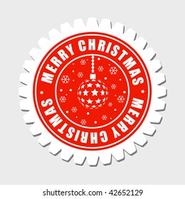 Merry Christmas Label