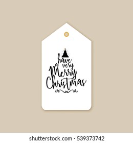 Merry Christmas label