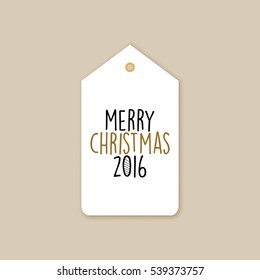 Merry Christmas label